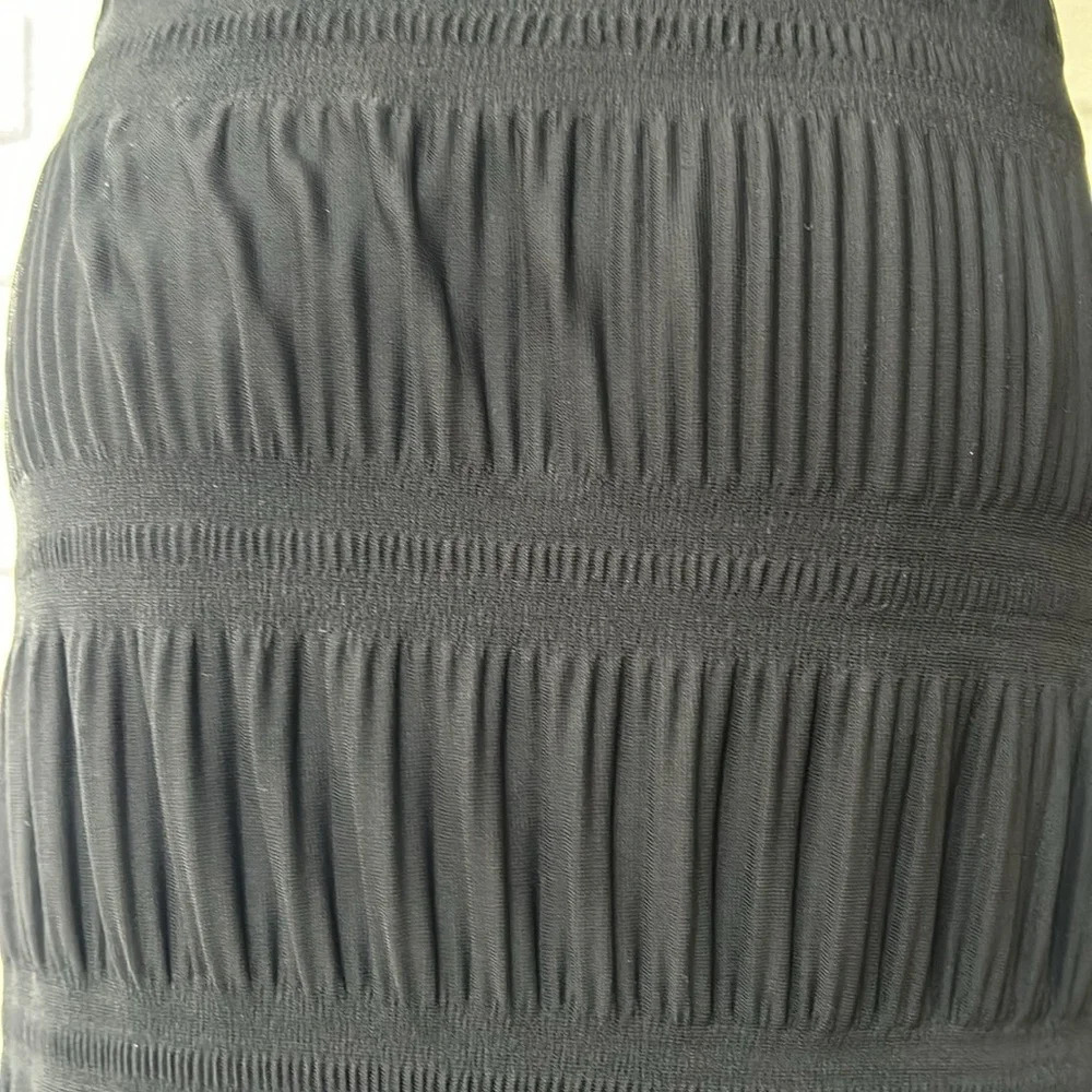 Vintage City Triangles Mesh Textured Dress Small - Picture 4 of 11